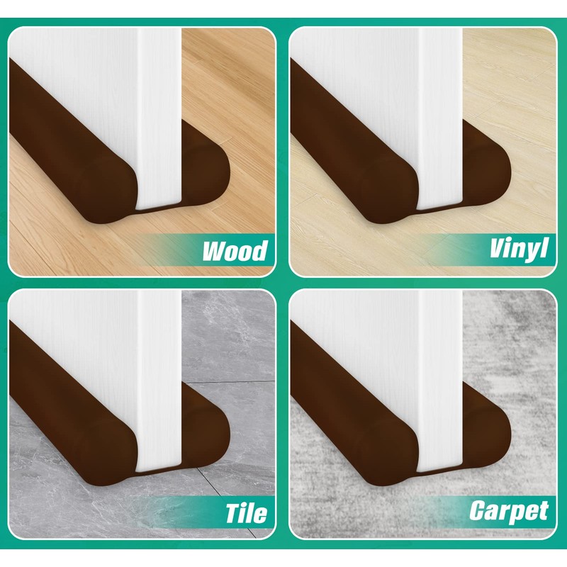 MAXTID Door Draft Stopper Brown Double Sided Insulator 32 to