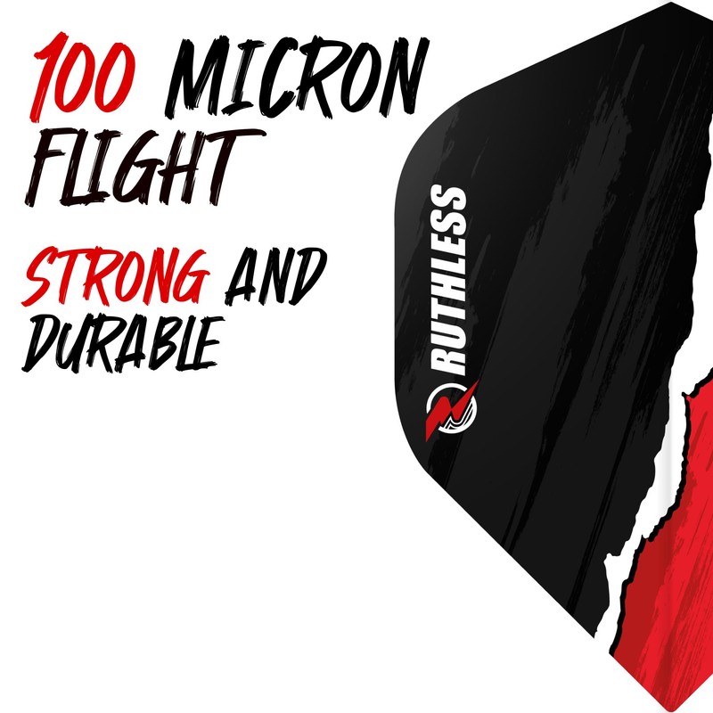 RUTHLESS Dart Flights | Premium 100 Micron Standard Number 2