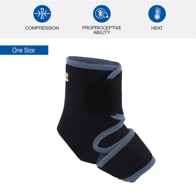 SANICO Ankle Brace - Elastic Foot Bandage with Compression -