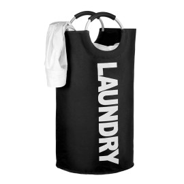 Unbranded 90L Large Laundry Basket Laundry Bag with Padded Handles Clothes Bin Collapsible