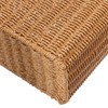 Kichvoe Slim Woven Trash Can, Wicker Waste Basket Slim Garbage
