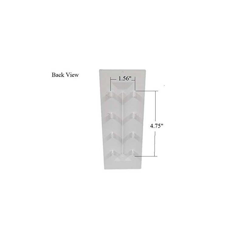 Vinyl/PVC 1.5" X 5.5" Decorative Fence Hole Cover/Plug (White)
