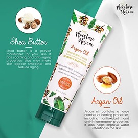 OMIC | Crema Loción Corporal Moisture Rescue | Anti Estrías | Con Manteca de Karité y Aceite de Argán | Trata Sequedad | Con Ingredientes Naturales | 200ml