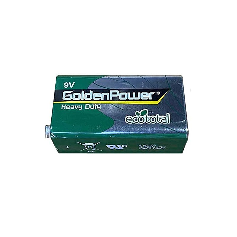GoldenPower 9v Battery Pack of 10