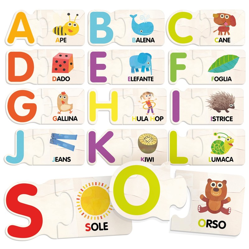 Headu IT51364 ABC Stencil Educational Game, Multi-Colour