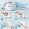 KUNPHY Ultrasonic Retainer Cleaner, 48kHz Denture Cleaner Machine with Cleaning