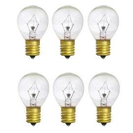 GULUANT 6 Pack Lamp Light Bulb for Lava S11 25S11 25S11N S11N25 E17 Base Type (25 Watt/ 120 V)