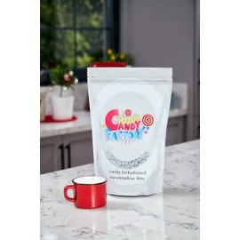 Sarahs Candy Factory Vanilla Mini Dehydrated Marshmallow Bits in Resealable Bag, 2lb
