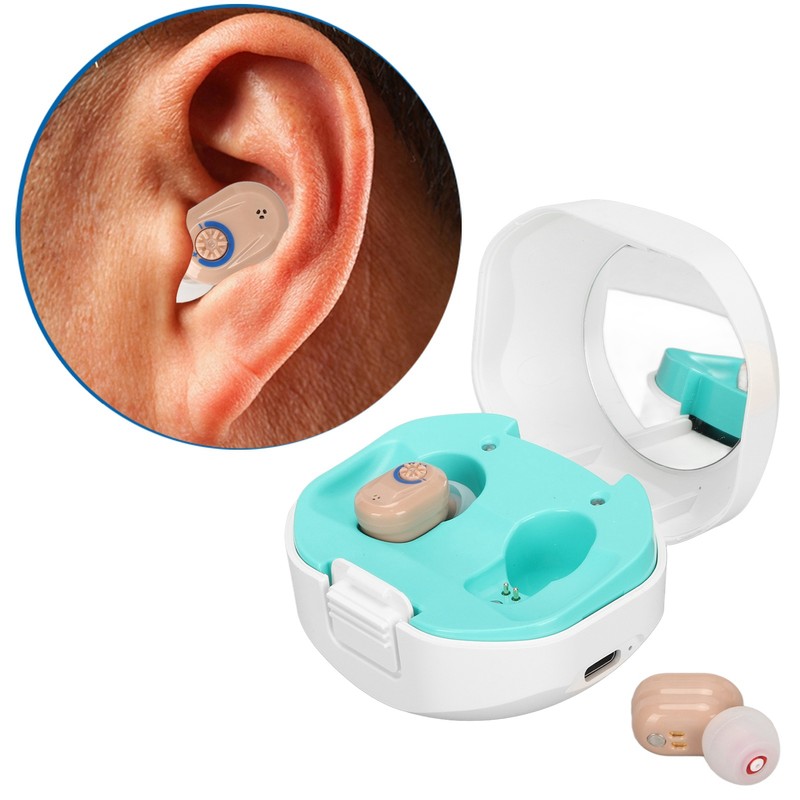 Earbuds Hearing Aids Rechargeable Noise Cancelling Lightweight Digital Hearing Amplifier