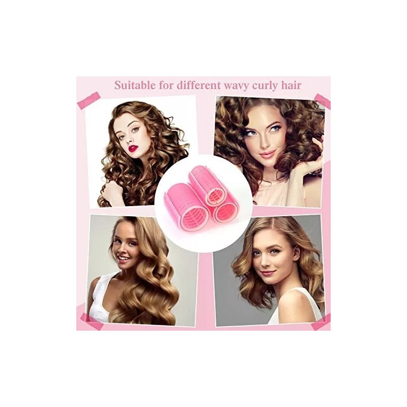 Waydress 6 Rulos De Plástico Para El Cabello, Rizadores, Flequillo,