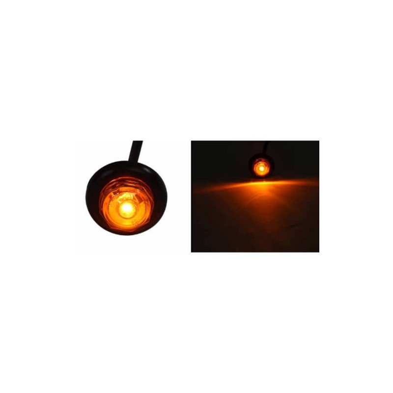 Optronics 4 Pack 3/4" Amber LED Non Directional Marker Light