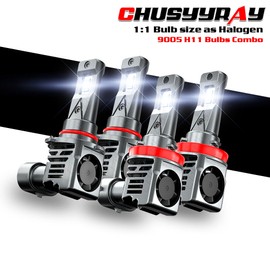CHUSYYRAY For GMC Terrain 2010-2018 4x Bombillas LED de luz alta/baja Combo 9005+H11
