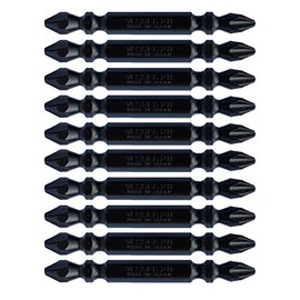 Vessel Double-Ended Sakisbo Bit with Magnet for Tapping Drill Screws + 0.08 x 2.6 inches (65 mm), Set of 10, Hardness: H (High Hardness) M-S14H ZP