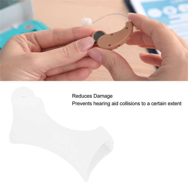 Hearing Aids Protective Cover Stretchable Silicone Hearing Amplifier Dust Protector
