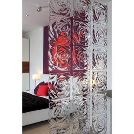 Koziol Romance Room Divider Ornament, Black, 0.4 x 26.9 x 27 cm