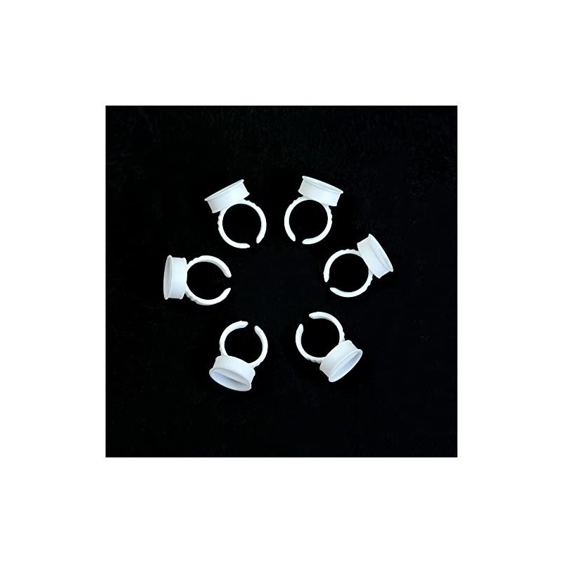 YANTAISIYU 100 piezas de anillos de pegamento para pestaas, vasos