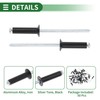 Motoforti Open End Large Flange Blind Rivets 4mm Grip Diameter