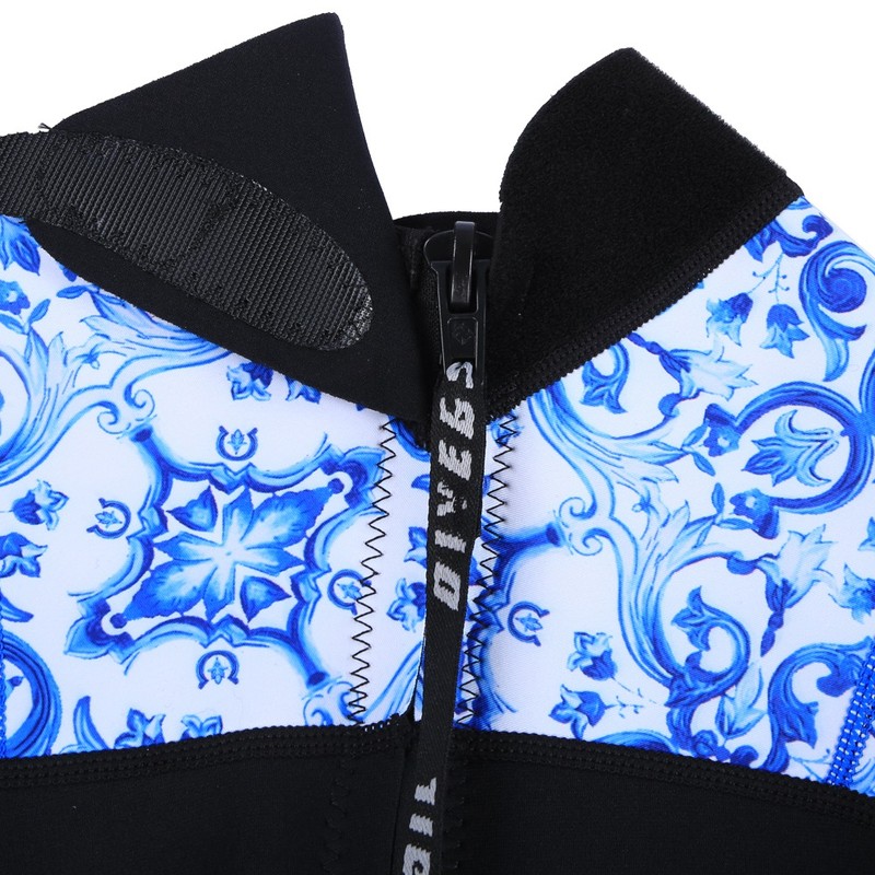 1.5MM Diving Onepiece Swimsuit Wetsuit Short Trousers for Snorkeling Surfing(Woman