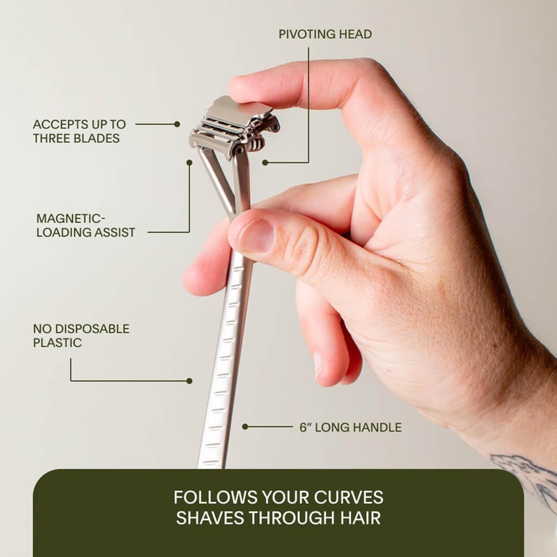 Leaf Razor + Blades - Prism, 1 Razor + 10
