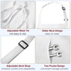 sourcing map Kitchen Cooking Aprons 82x68cm Adjustable Bib Waterproof Long