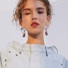 6 Pairs Cute Pearl Milk Tea Dangle Earrings Tea Drop