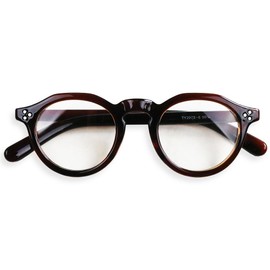 Quintet 28-ty-2973 Crown Panty Sunglasses, Date Glasses, Boston Sunglasses, UV Protection, Black Frame, 8 brown/clear