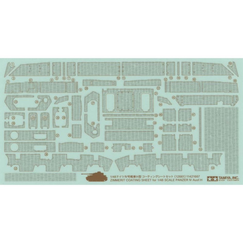 Tamiya Dickie 300012661 Plastic Model Kit 1:48 Zimmerit Decorative Tank