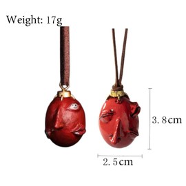 Mullike The Egg Of The King Cosplay Pendant Necklace Behelit Haou No Tamago Necklace for Men Jewelry Set Gift for Fan (2Pcs Egg Necklaces)