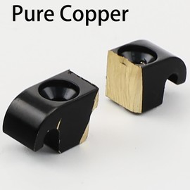 OVSAL Electroplated Black Bass Head Retainer Electric Bass 3-String Retainer Bass Retainer with Mounting Screws String Tree Bass String Parts