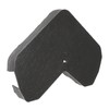 2 x Slate Grey Enviro Tile Ridge Gable End Cap
