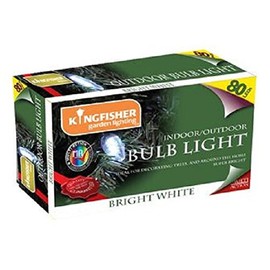 Kingfisher OL80C 80 Outdoor Bulb Lights, Transparent