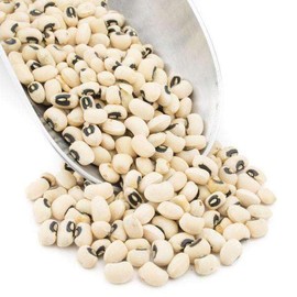 Organic Black-Eyed Peas, Non-GMO, High in Fiber, Folate, Potassium and Iron, Bulk, 25 lb