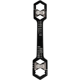 Jonard Tools AHW-600 14-In-1 Adjustable Hex Wrench (SAE & Metric) - 6-13mm & 1/4"-9/16"