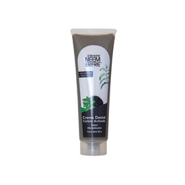 Crema Dental Natural LIBRE DE FLUOR Artesanal de Carbon activado-Sin Fluor, Gluten, Sulfatos (SLS), Parabenos, Petrolatos, Triclosan, Azucar- Bienestar Neem Erfre (Carbon Activado, Individual)