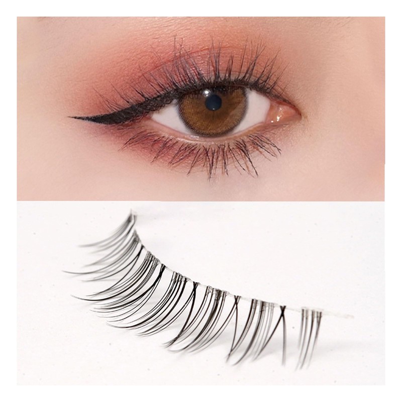 FUYUERO False Eyelashes, Natural, 5 Pair Set, Natural, Cute Design
