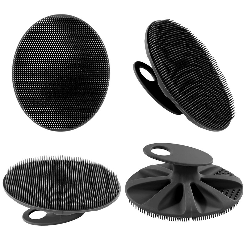 INNERNEED Soft Silicone Body Scrubber Handheld Shower Cleansing Brush, Gentle