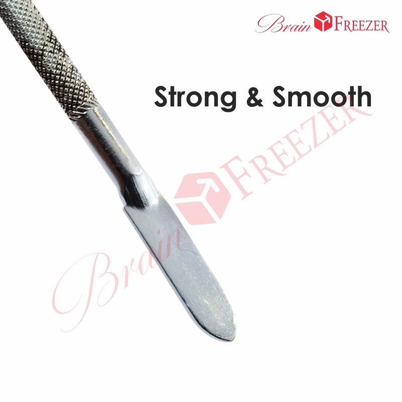 Brain Freezer Shiny Makeup Palette With Stainless Steel Round Shape