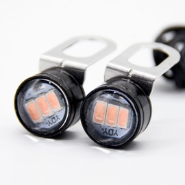 calm wish LED Strobe Light Compact Flashing Colorful Flashing Motorbike Car Trailer Flashing Lamp Peach Pink Universal