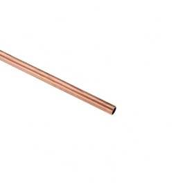 Boxonly Copper Round Tube 9.5mm OD 0.5mm Wall Thickness 200mm Length Metal Seamless Straight Pipe Tubing