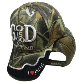 Trade Winds God is Good All The Time Christian Jesus Camouflage Embroidered Cap CAP822 Hat