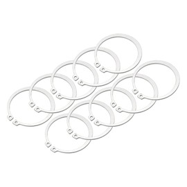 PATIKIL 64mm OD External Retaining Rings, 10 Pcs C-Clip Retaining Shaft Snap Rings 304 Stainless Steel External Circlip for Automobile Valve Equipment Bearings