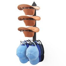 Western Cowboy Hat Rack Wall Mount Western Cowboy Hat Holder Rustic Hat Hanger Solid Wood with Arrow Design Hat Organizer for Hat (1)