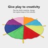 Kids Rainbow Parachute Physical Exercise Sensory Training Kindergarten Outdoor Group