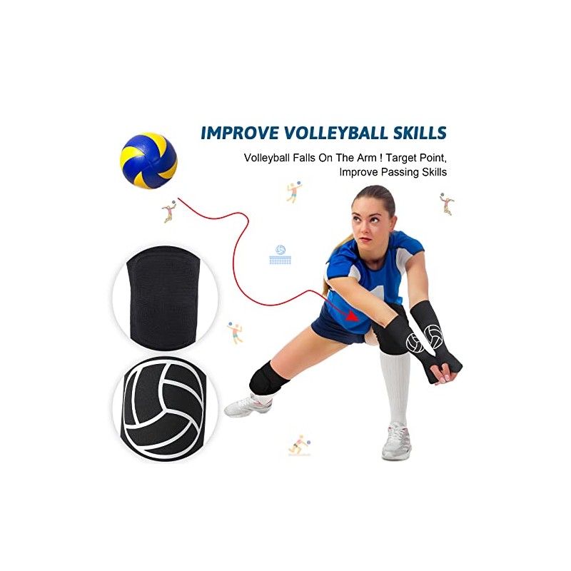 Hungdao 2 Set Volleyball Knee Pad and Arm Sleeve Volleyball