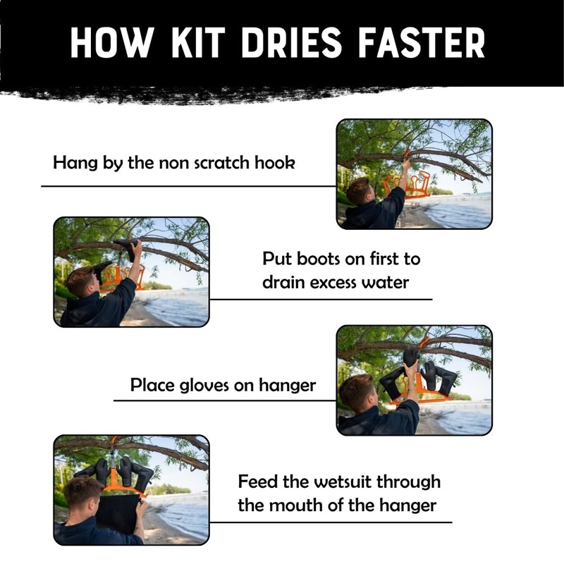 c-monsta Wetsuit Hanger is a Quick Drying Heavy Duty Hanger