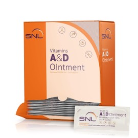 SNL Quality Vitamins A & D Ointment for | Baby Diaper Rash | Burns | Tattoo Aftercare | Skincare - 144 Individual Foil Packets - 5 Grams each