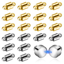 Magnetic Necklace Clasp, 24 Pairs Bracelet Clasps Jewellery Safety Magnetic Clasps Jewellery Clasp Converter Necklace Extender and Shortener Bracelet Helper Tool