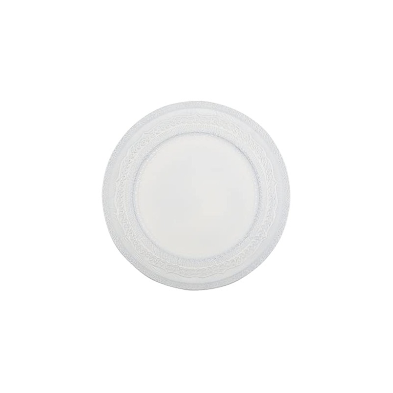 CVL 1 Pc, Lace Embossed Acrylic Plastic Charger Plate -