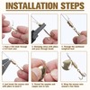 FUSIGO 140pcs Spinner Making Kit Fishing Lure Making Supplies DIY