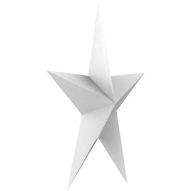 Ekena Millwork ROSC052X070AUSUF 5 1/4" W x 7" H x 1/2" P Extra Large Austin Star Rosette, White